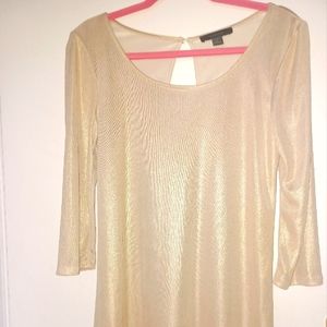 Gold color dress